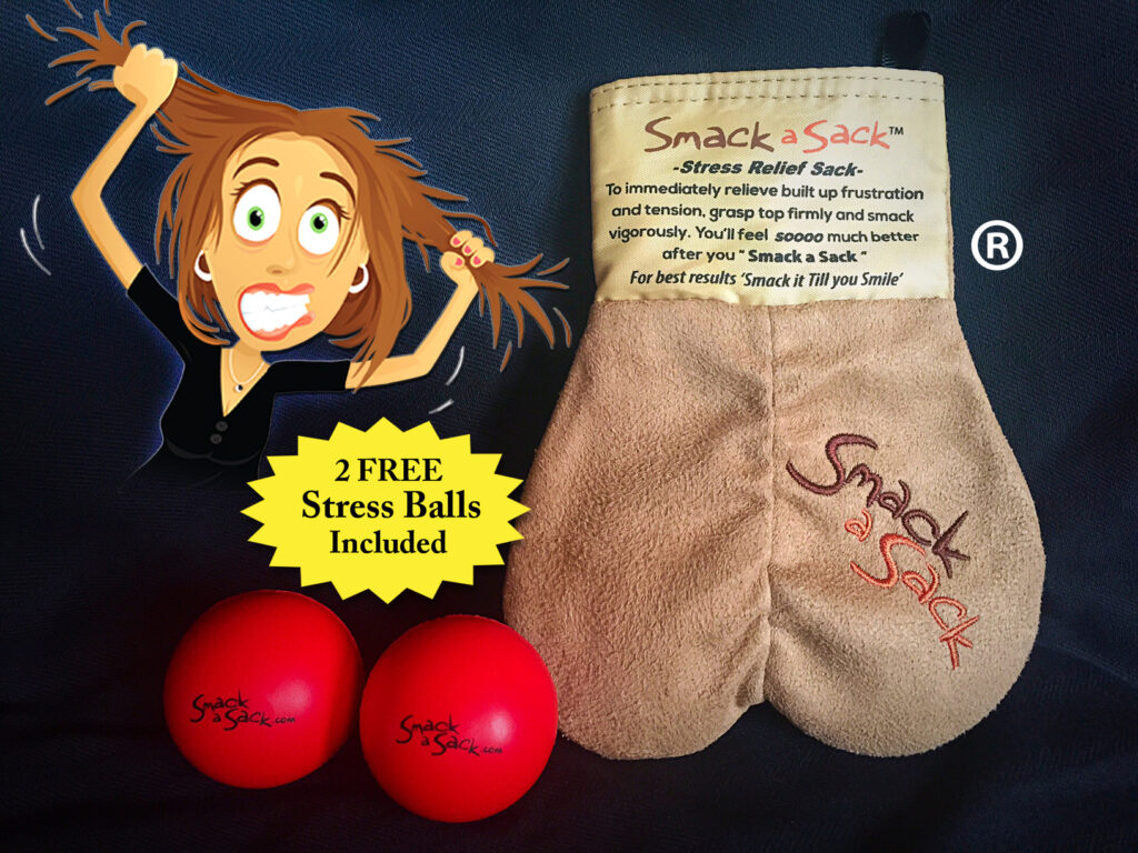 Smack a Sack-Stress Relief Ball Sack..Stress Relief Gag Gift by MySack  Makes a Great Gag Gift for Funny, Funny Mother's Day, Office Gifts..White